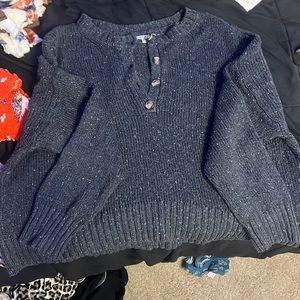 Grey American Eagle cropped sweater, XL, barely worn